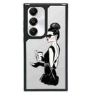 For Samsung Galaxy S24 5G Creative Art Pattern Full Coverage Phone Case(Fashion Girl C) - 1