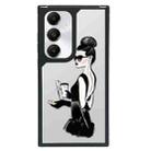 For Samsung Galaxy S24+ 5G Creative Art Pattern Full Coverage Phone Case(Fashion Girl C) - 1