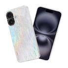 For iPhone 16 Colorful Ultra-thin Shockproof Phone Case(White) - 1