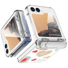 For Samsung Galaxy Z Flip6 5G Sticker TPU Hybrid PC Shockproof Phone Case with Holder(Big Love) - 2