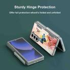 For Samsung Galaxy Z Fold6 5G Sticker TPU Hybrid PC Holder Shockproof Phone Case with Tempered Film(Butterfly) - 2