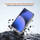 For Samsung Galaxy Z Fold6 5G Sticker TPU Hybrid PC Holder Shockproof Phone Case with Tempered Film(Purple) - 3