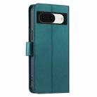 For Google Pixel 8 Ring Buckle Rhombic Leather Phone Case(Green) - 3