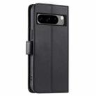 For Google Pixel 8 Pro Ring Buckle Rhombic Leather Phone Case(Black) - 3