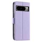 For Google Pixel 8 Pro Ring Buckle Rhombic Leather Phone Case(Purple) - 3