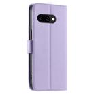 For Google Pixel 9a Ring Buckle Rhombic Leather Phone Case(Purple) - 3