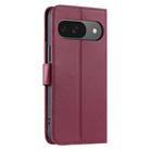 For Google Pixel 9 / 9 Pro Ring Buckle Rhombic Leather Phone Case(Red) - 3