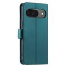 For Google Pixel 9 / 9 Pro Ring Buckle Rhombic Leather Phone Case(Green) - 3