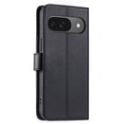 For Google Pixel 9 / 9 Pro Ring Buckle Rhombic Leather Phone Case(Black) - 3