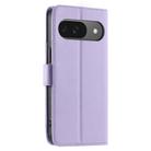 For Google Pixel 9 / 9 Pro Ring Buckle Rhombic Leather Phone Case(Purple) - 3