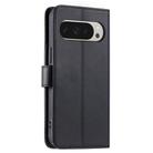 For Google Pixel 9 Pro XL Ring Buckle Rhombic Leather Phone Case(Black) - 3