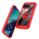 For Google Pixel 9 Pro XL TPU + PC Lens Protection Phone Case with Ring Holder(Red) - 2