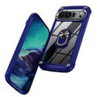 For Google Pixel 9 Pro XL TPU + PC Lens Protection Phone Case with Ring Holder(Blue) - 2