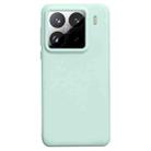 For Xiaomi 15 Pro Liquid Silicone Skin-friendly Shockproof Phone Case(Green) - 1