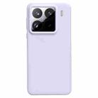 For Xiaomi 15 Pro Liquid Silicone Skin-friendly Shockproof Phone Case(Light Purple) - 1