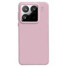 For Xiaomi 15 Pro Liquid Silicone Skin-friendly Shockproof Phone Case(Pink) - 1