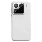 For Xiaomi 15 Pro Liquid Silicone Skin-friendly Shockproof Phone Case(Antique White) - 1