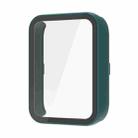 For Xiaomi Smart Band 9 Pro Tempered Film Integrated PC Watch Protective Case(Dark Green) - 1