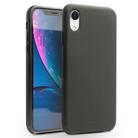 For iPhone XR QIALINO Shockproof Cowhide Leather Protective Case(Black) - 1