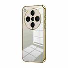 For OPPO Find X8 Pro Transparent Plating Fine Hole Phone Case(Gold) - 1