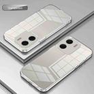 For OPPO A5x 5G Global Transparent Plating Fine Hole Phone Case(Transparent) - 2
