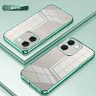 For OPPO A5x 5G Global Transparent Plating Fine Hole Phone Case(Green) - 2