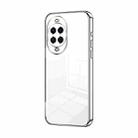 For Huawei nova 14 Transparent Plating Fine Hole Phone Case(Silver) - 1