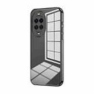 For Huawei nova 14 Transparent Plating Fine Hole Phone Case(Black) - 1
