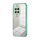 For Huawei nova 14 Pro Transparent Plating Fine Hole Phone Case(Green) - 1