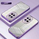 For Huawei nova 14 Ultra Transparent Plating Fine Hole Phone Case(Purple) - 2