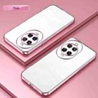 For Huawei nova 14 Ultra Transparent Plating Fine Hole Phone Case(Pink) - 2