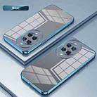 For Huawei nova 14 Ultra Transparent Plating Fine Hole Phone Case(Blue) - 2