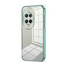 For Huawei nova 14 Ultra Transparent Plating Fine Hole Phone Case(Green) - 1
