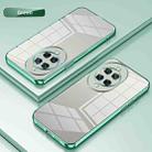 For Huawei nova 14 Ultra Transparent Plating Fine Hole Phone Case(Green) - 2