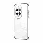 For Huawei nova 14 Ultra Transparent Plating Fine Hole Phone Case(Silver) - 1