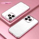 For Huawei Hi Enjoy 80s Transparent Plating Fine Hole Phone Case(Pink) - 2