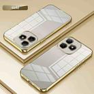 For Huawei Hi Enjoy 80s Transparent Plating Fine Hole Phone Case(Gold) - 2