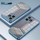 For Huawei Hi Enjoy 80s Transparent Plating Fine Hole Phone Case(Blue) - 2
