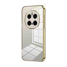 For Honor Magic7 Pro Transparent Plating Fine Hole Phone Case(Gold) - 1