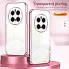 For Honor Magic7 Pro Transparent Plating Fine Hole Phone Case(Blue) - 2