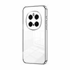 For Honor Magic7 Pro Transparent Plating Fine Hole Phone Case(Silver) - 1