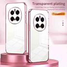 For Honor Magic7 Pro Transparent Plating Fine Hole Phone Case(Silver) - 2