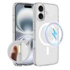 For iPhone 16 Plus Camera Control Button Integrated MagSafe Clear Phone Case(Transparent) - 1