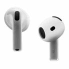 For AirPods 4 Ear Cap Soft Silicone Protective Case(White) - 1