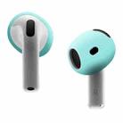 For AirPods 4 Ear Cap Soft Silicone Protective Case(Mint Green) - 1