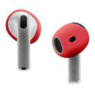 For AirPods 4 Ear Cap Soft Silicone Protective Case(Red) - 1