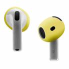 For AirPods 4 Ear Cap Soft Silicone Protective Case(Yellow) - 1