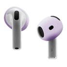 For AirPods 4 Ear Cap Soft Silicone Protective Case(Lavender Purple) - 1