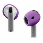 For AirPods 4 Ear Cap Soft Silicone Protective Case(Purple) - 1