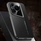 For Huawei Pura 70 Carbon Fiber Texture PC Phone Case(Black) - 1